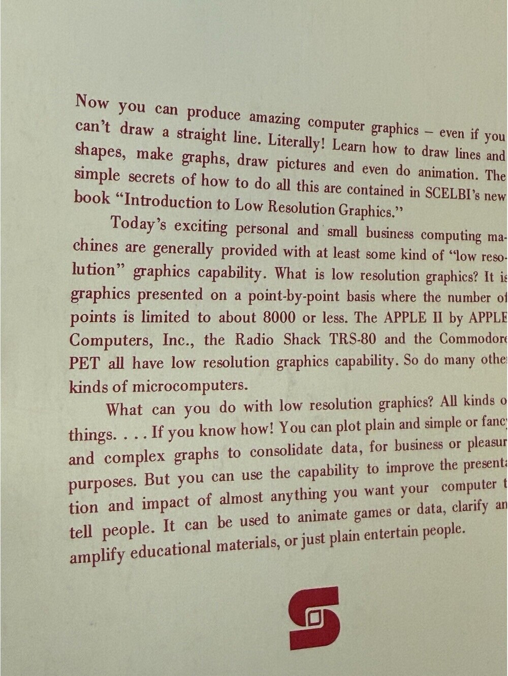 Introduction To Low Resolution Graphics Computer Book - Picture 3 of 12